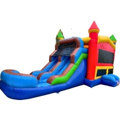 Castle 4 in 1 Bounce House W/Slide Dual Lane