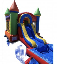 Castle Combo 2 Jumper Bounce House W/Slide (Wet/Dry)