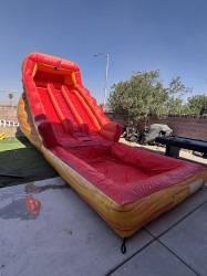 Dual Lane Lava Water Slide